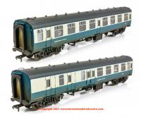 39-003 Bachmann MK1 Coach Pack BR Blue & Grey NSE Weathered